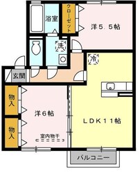 ラトンラヴールⅡ番館の物件間取画像